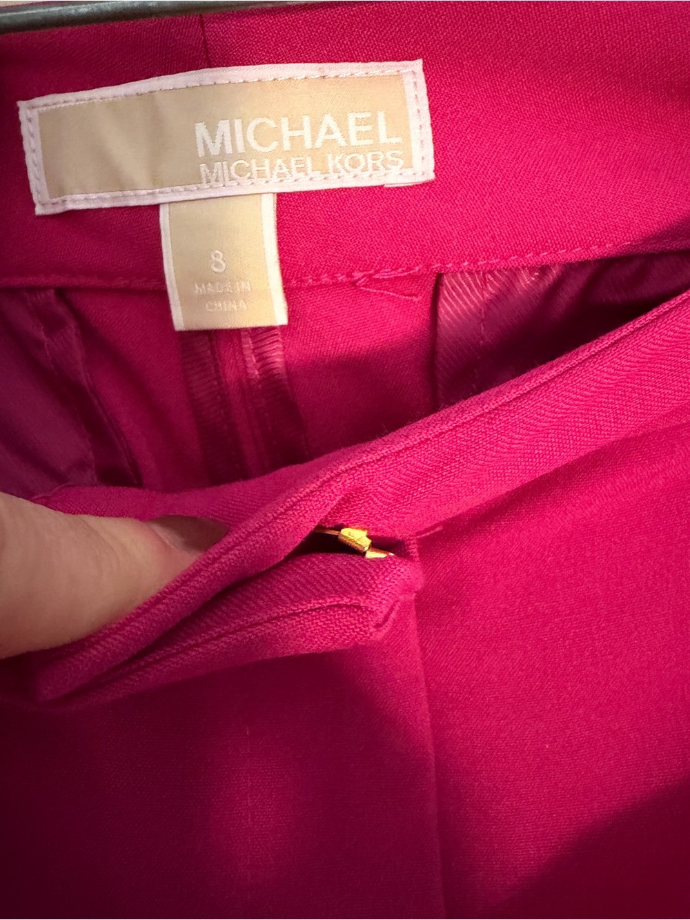 Michael Kors Hot Pink Tailored Blazer & Pants, size 8, worn once - Picture 12 of 13